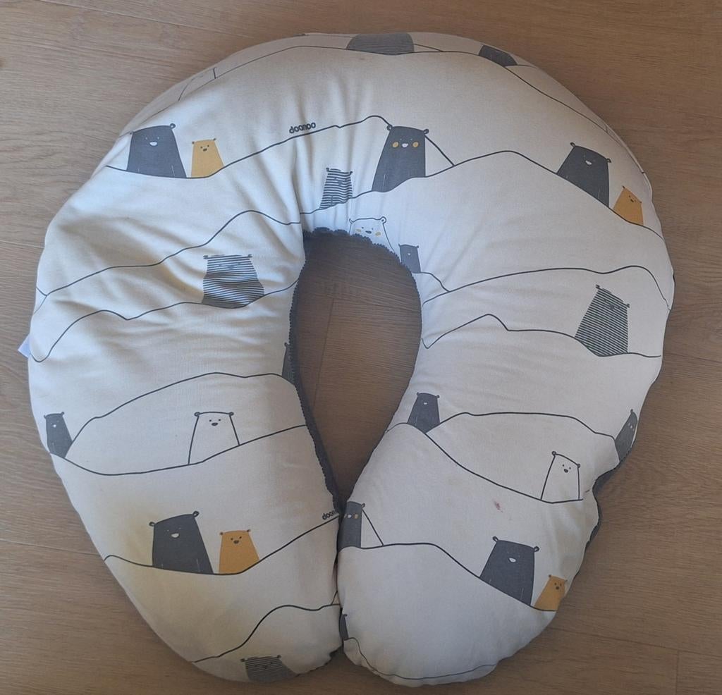 Doomoo Softy voedingskussen met berenprint, Ophalen of Verzenden, Gebruikt