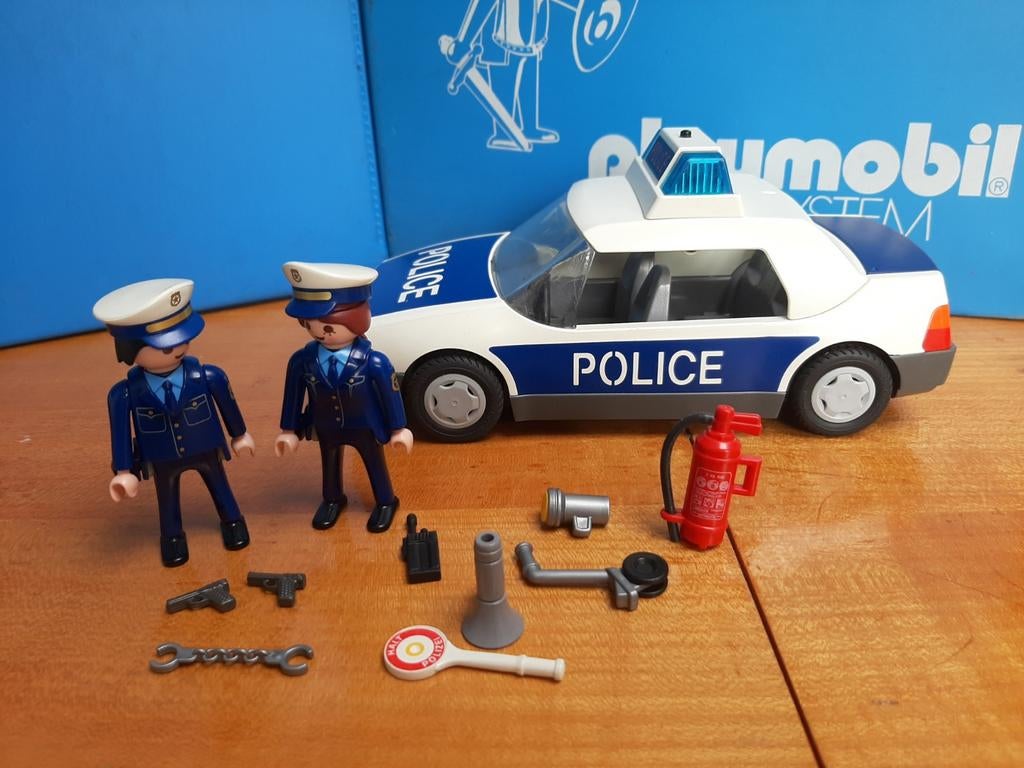Politie 3904 4996 7679 politieauto  met zwaailicht compleet, Ophalen of Verzenden, Zo goed als nieuw, Complete set