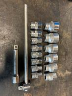 Hazet 900Z 1/2” doppenset incompleet 16-delig, Ophalen of Verzenden, Gebruikt