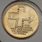 Valcambi SA Zwitserland Oude Medaille Munt Goud Verguld ?, Ophalen of Verzenden, Goud