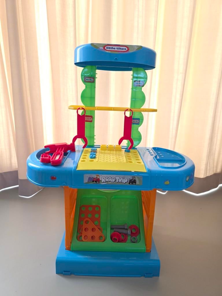 Little Tikes inklapbare reparatie werkplaats werkbank, Ophalen of Verzenden, Zo goed als nieuw, Bouwen