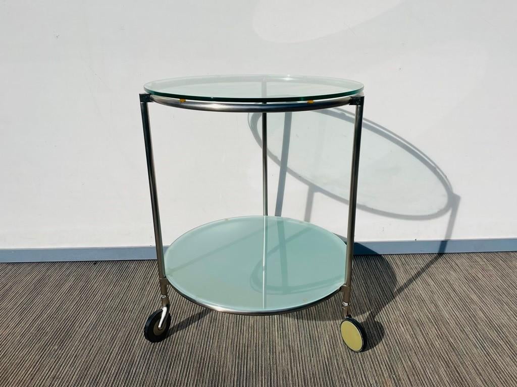 Ikea Strind bijzettafel  Vintage 80s/90s  Serveerwagen, Huis en Inrichting, Minder dan 55 cm, Gebruikt, Design, Rond