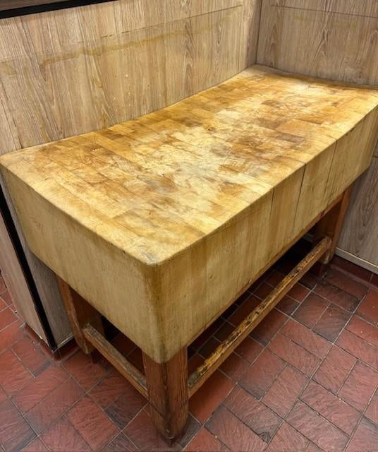 Massief houten slagersblok, Huis en Inrichting, Keuken | Keukenbenodigdheden, Ophalen, Hout, Overige typen, Gebruikt