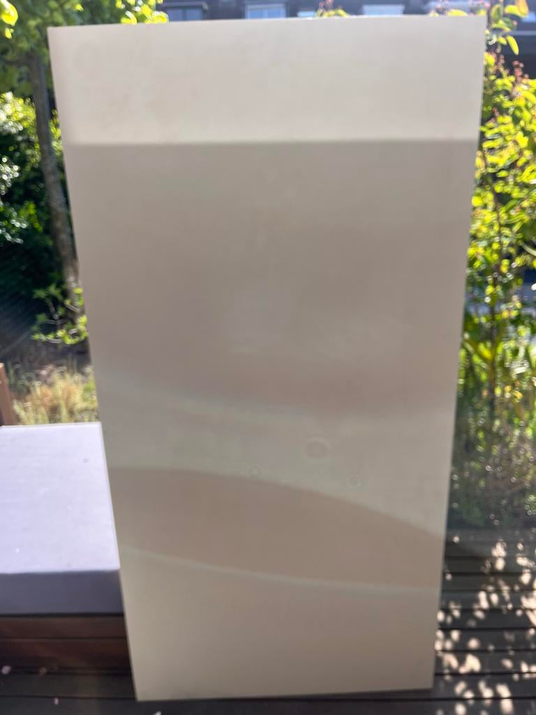 IKEA SKARSTA Zit-sta bureau - Zandkleur 160x80 cm, Ophalen, Zit-sta bureau, Gebruikt, Spaanplaat of MDF