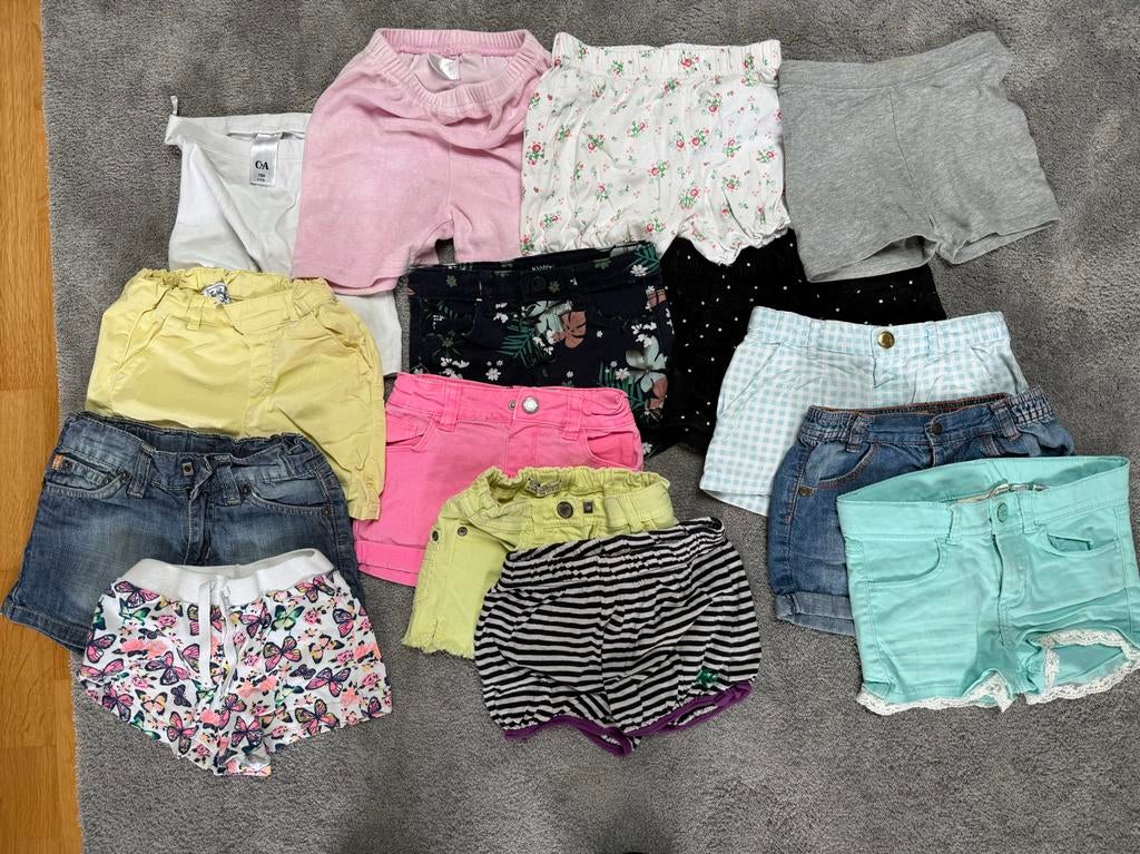Pakket 15 shorts (merken) zomer meisje maat 98, Ophalen of Verzenden, Zo goed als nieuw, Meisje, Broek
