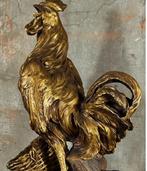 antiek beeld kip terra cotta haan oud goud gesigneerd, Verzamelen, Ophalen of Verzenden, Zo goed als nieuw, Dier