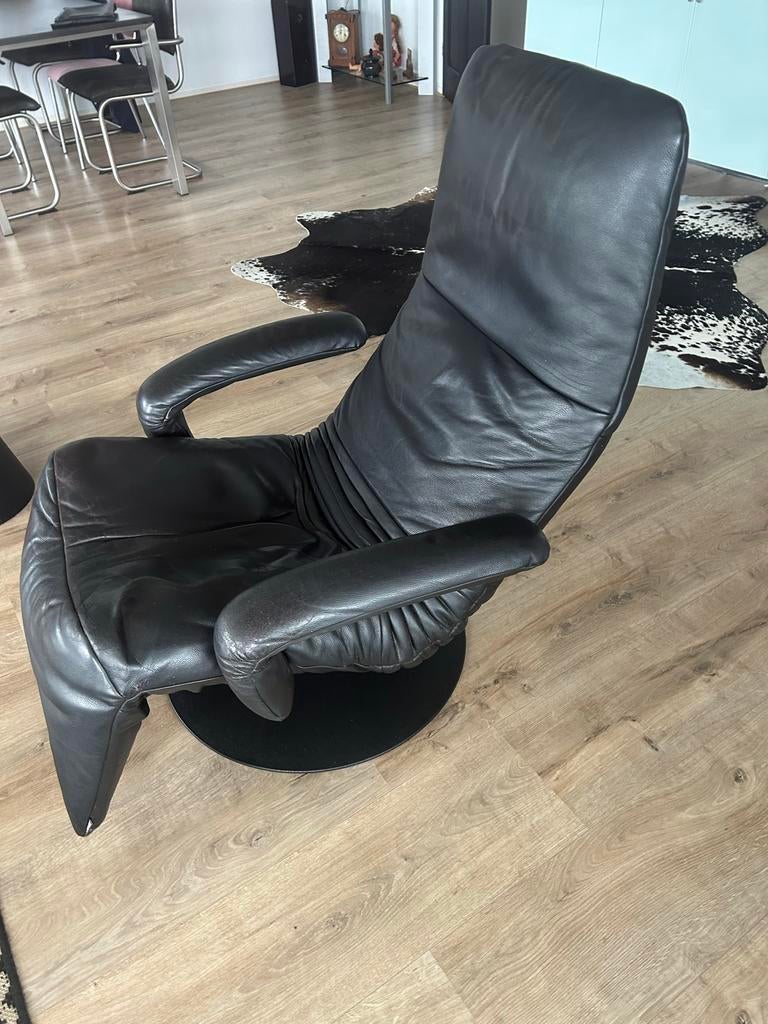 Jori relaxstoel medium, Ophalen, Gebruikt, Zwart, Leer