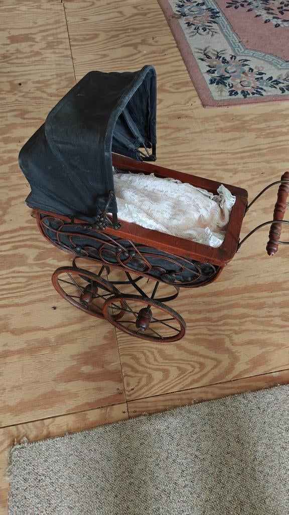 Oude poppenwagentje, Verzamelen, Ophalen, Gebruikt, Decoratie