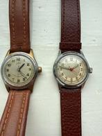 Set van 2 vintage Telos en Certina polshorloges (jaren '40-', Overige merken, Overige materialen, Met bandje, Polshorloge