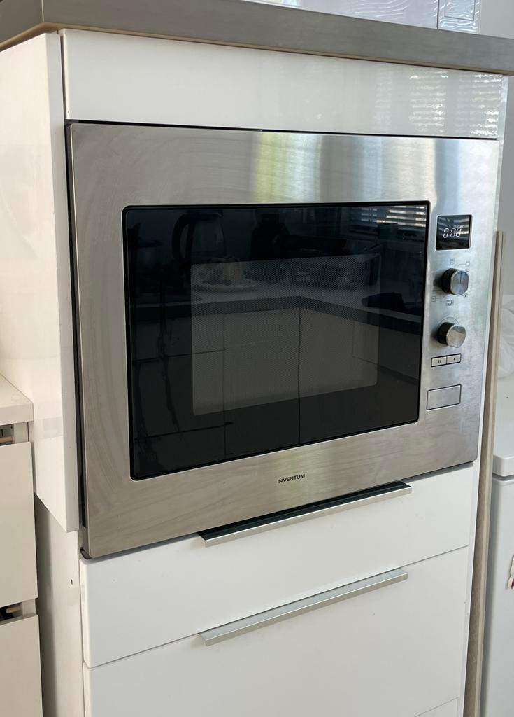Inventum inbouw combi magnetron oven, Ophalen, Combimagnetron, Zo goed als nieuw, Inbouw