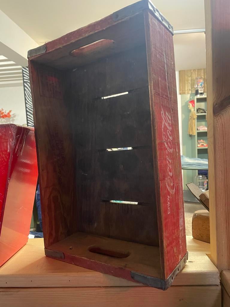 Vintage Coca-Cola Houten Kratjes, Ophalen of Verzenden, Gebruikt, Gebruiksvoorwerp