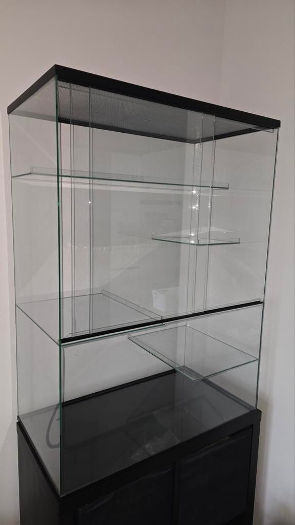 Zeer kompkete Gerbil tarrarium bxdxh 75x40x100 met toebehore, Dieren en Toebehoren, Knaagdieren, Maart, Meerdere dieren, Overige typen