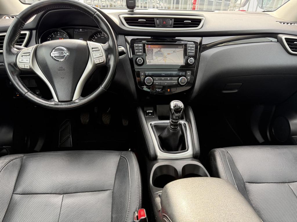 Nissan QASHQAI 1.6 Turbo 164 PK "Tekna" Leder comfintr, Pano, Auto's, 1618 cc, Gebruikt, 4 cilinders, Wit