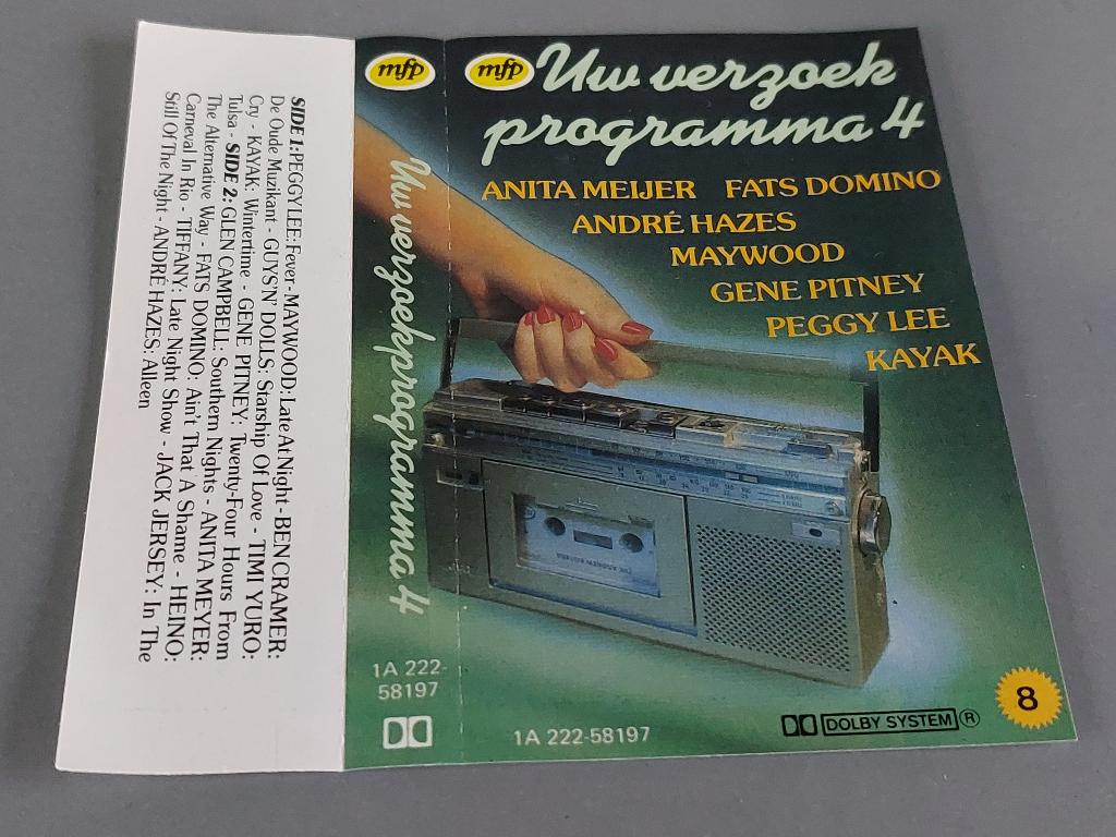 UW VERZOEKPROGRAMMA 4 (MC), Ophalen of Verzenden, Zo goed als nieuw, Origineel, 1 bandje