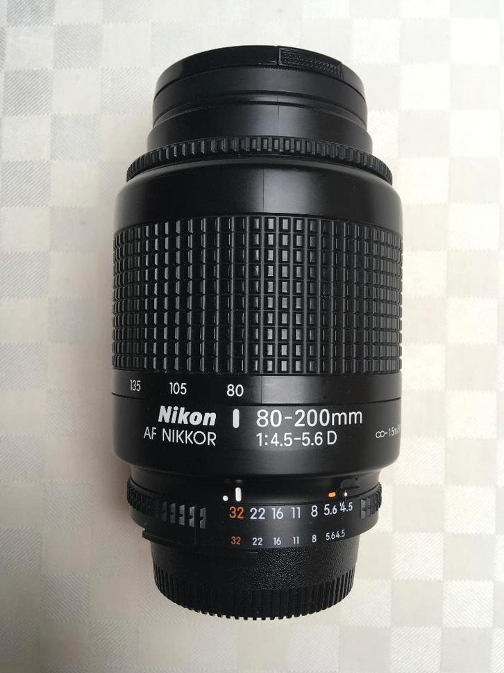 Vintage Nikon AF Nikkor lens 80-200mm (1:4.5-5.6 D) z.g.a.n., Audio, Tv en Foto, Fotografie | Lenzen en Objectieven, Zo goed als nieuw