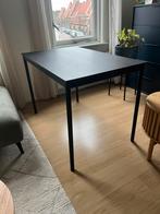 Zwarte tafel, IKEA Sansberg, Huis en Inrichting, Tafels | Eettafels, Ophalen, 100 tot 150 cm, 50 tot 100 cm, Zo goed als nieuw