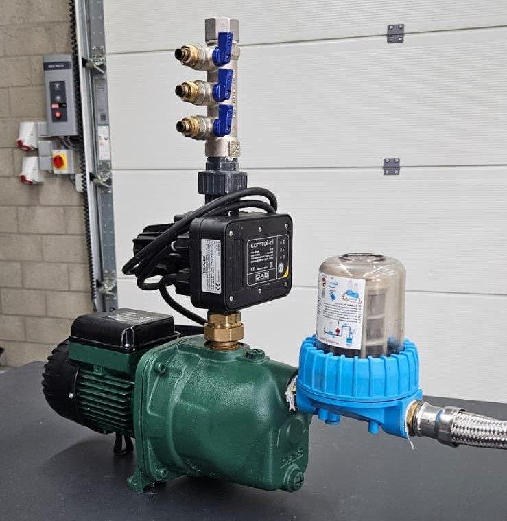 DAB Jet 82M waterpomp - complete set (Nieuwstaat), Tuin en Terras, Ophalen of Verzenden, Nieuw, Elektrisch, Beregeningspomp