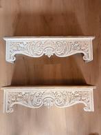 Decoratieve wandplanken met houtsnijwerk, Huis en Inrichting, Woonaccessoires | Wandplanken en Boekenplanken, Ophalen, Nieuw