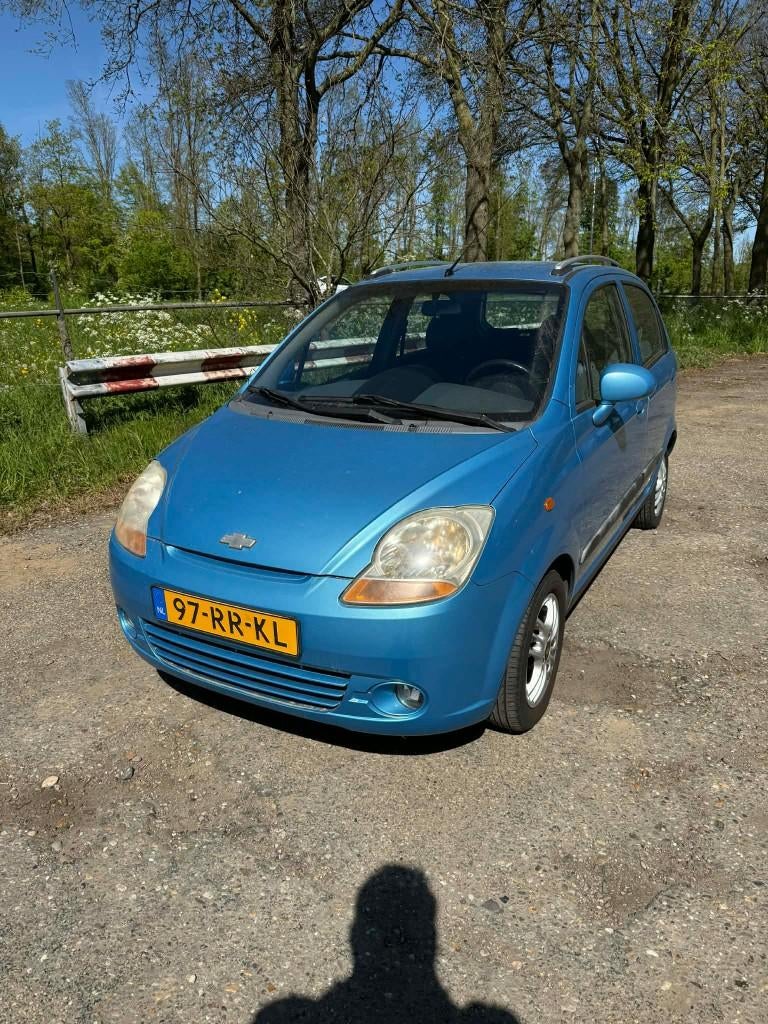 Chevrolet Matiz 1.0 2005 Blauw NIEUWE APK/GROTE BEURT/AIRCO!, Auto's, Voorwielaandrijving, 600 kg, Metallic lak, Origineel Nederlands