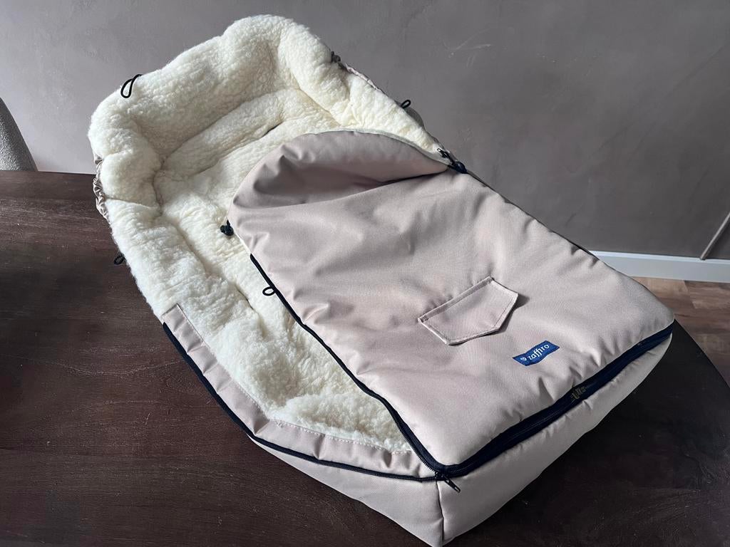 Zaffiro Wol Taupe Universele Afritsbare Voetenzak, Ophalen of Verzenden, Zo goed als nieuw, Overige typen