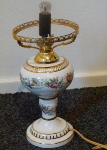 Mooie porseleinen voet voor lamp, Overige materialen, Gebruikt, Ophalen of Verzenden, Minder dan 50 cm
