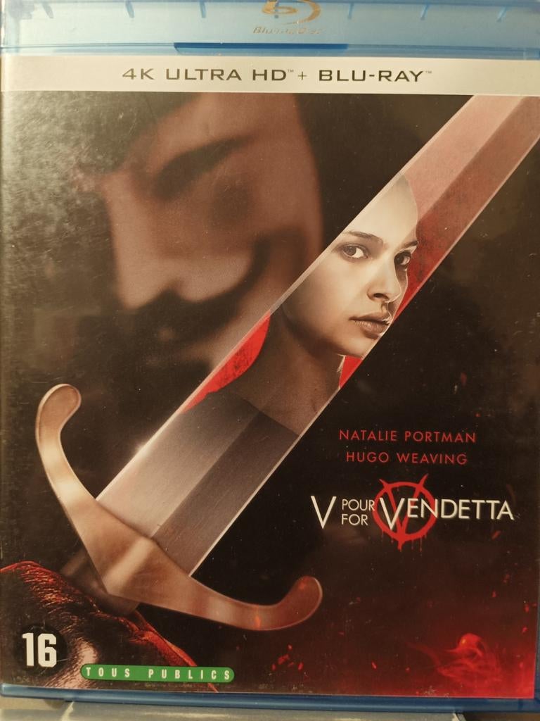 V for Vendetta Bluray NL ZGAN Natalie Portman Hugo Weaving, Cd's en Dvd's, Blu-ray, Ophalen of Verzenden, Zo goed als nieuw, Actie