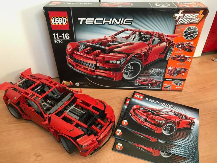 Lego Technic 8070 Supercar - Compleet!, Kinderen en Baby's, Speelgoed | Duplo en Lego, Zo goed als nieuw, Lego, Complete set, Ophalen of Verzenden