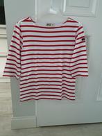 T-shirt maat S kleur rood/wit, Wit, Ophalen of Verzenden, Zo goed als nieuw, Lange mouw