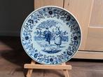 Delfts Blauw Wandbord Hollands Tafereel Boch België  22cm, Antiek en Kunst, Antiek | Wandborden en Tegels, Ophalen of Verzenden