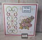 Kerstactie! Geborduurde wenskaarten Huwelijk voor de helft!, Nieuw, Man of Vrouw, Info@sparklecrafts.nl, Ophalen of Verzenden