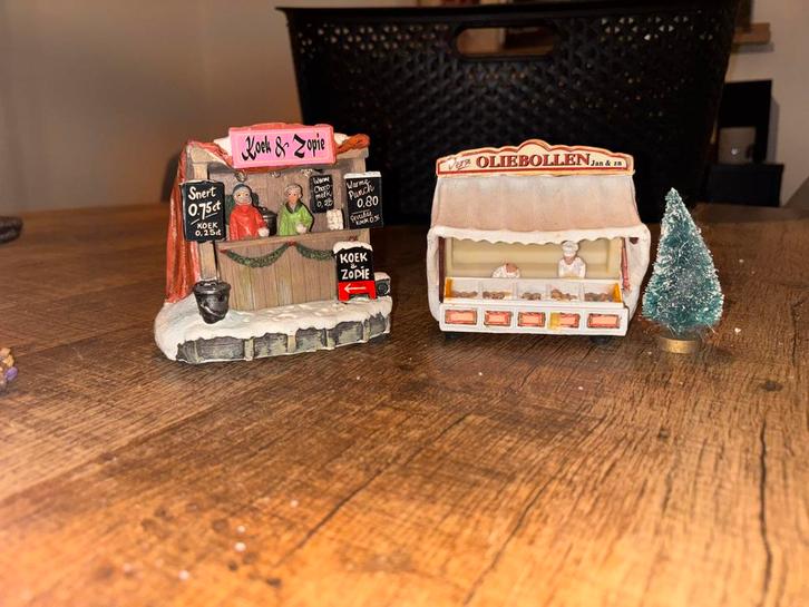 Koek & Oliebollen Kraam - Miniatuur Kerstdorp, Diversen, Kerst, Gebruikt, Ophalen