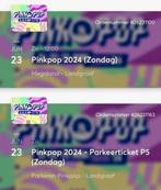 2 tickets + parkeerticket P5 voor Pinkpop 23 juni zondag, Tickets en Kaartjes, Evenementen en Festivals, Twee personen