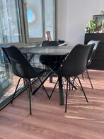 Tafel met 4 stoelen - goede staat, Ophalen, Gebruikt, 4 tot 6 stoelen