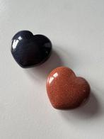 2 goudsteen harten, Ophalen of Verzenden, Zo goed als nieuw