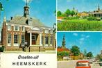 AK Heemskerk stadhuis auto's, Ophalen of Verzenden, 1960 tot 1980, Gelopen, Noord-Holland