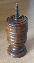 tabaks pot, eikenhout houtsnijwerk,  volgnr 48, Ophalen of Verzenden