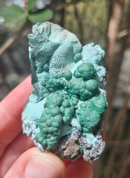 Malachiet op chrysocolla, Verzamelen, Mineralen en Fossielen, Mineraal, Ophalen of Verzenden