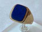 Gouden ring Lapis Lazuli, 18 tot 19, Zo goed als nieuw, Dame of Heer, Met edelsteen