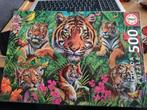 Educa puzzel 500 stukjes Tijgers, Hobby en Vrije tijd, Ophalen of Verzenden, 500 t/m 1500 stukjes, Zo goed als nieuw, Legpuzzel