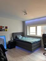 IKEA Dunvik bed - 140x200 cm - Donkergrijs, Huis en Inrichting, Slaapkamer | Bedden, Ophalen, Gebruikt, 140 cm, Twijfelaar