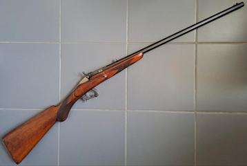 Antiek Belgisch 7mm Flobert geweer zwartkruit beschikbaar voor biedingen