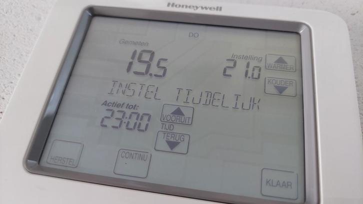 Thermostaat Honeywell TH8200G1004, Doe-het-zelf en Verbouw, Thermostaten, Gebruikt, Ophalen