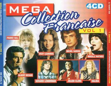1104 - MEGA COLLECTION FRANCAISE - VOL.1 - 4CD/BOX - NIEUW beschikbaar voor biedingen