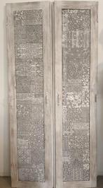 Te koop: setje houten kastdeuren India white wash, Huis en Inrichting, Kasten | Overige, Ophalen, Nieuw