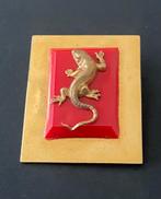 Jean Painlevé salamander broche, Overige materialen, Gebruikt, Verzenden, Minder dan 4 cm