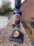 Antiek kobaltblauw porseleinen schemerlampje(rom.afb.), Ophalen of Verzenden, Gebruikt, Minder dan 50 cm