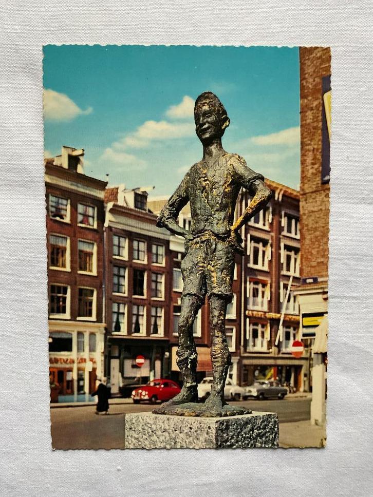 Amsterdam het Amsterdamsche Jochie Het Lieverdje, Verzamelen, Ansichtkaarten | Nederland, Ongelopen, Noord-Holland, 1960 tot 1980
