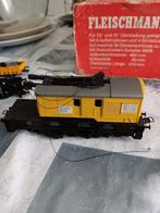 Fleischmann Kraanwagen met onderdelen, Hobby en Vrije tijd, Gebruikt, Wagon, Ophalen of Verzenden, Analoog