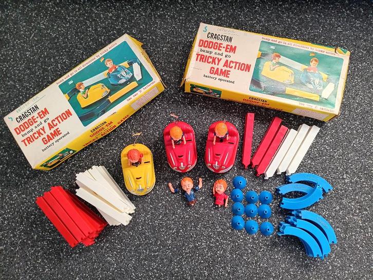 Botsauto, onderdelen, Cragstan, Dodge-Em Tricky Action Game, Antiek en Kunst, Antiek | Speelgoed, Ophalen of Verzenden