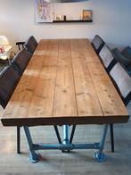 Steigerhouten eettafel 210x95, Huis en Inrichting, Tafels | Eettafels, Zo goed als nieuw, Vijf personen of meer, Rechthoekig, 50 tot 100 cm